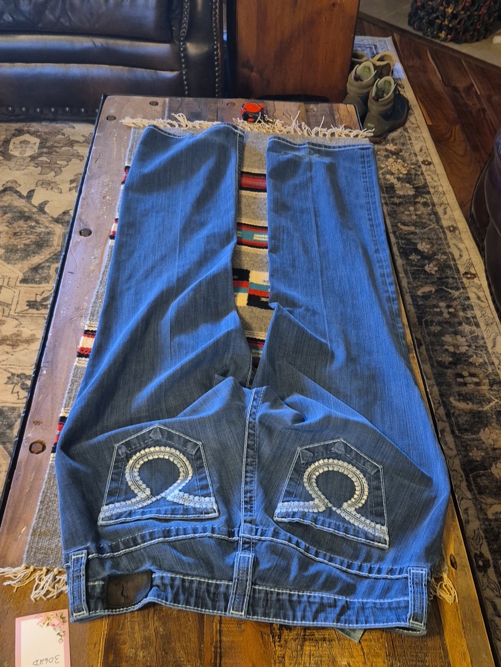 Big Star"NewHazel Boot" .Sz.29"×32"×9"rise. ((3058D) Embroidered Big Star Pocket